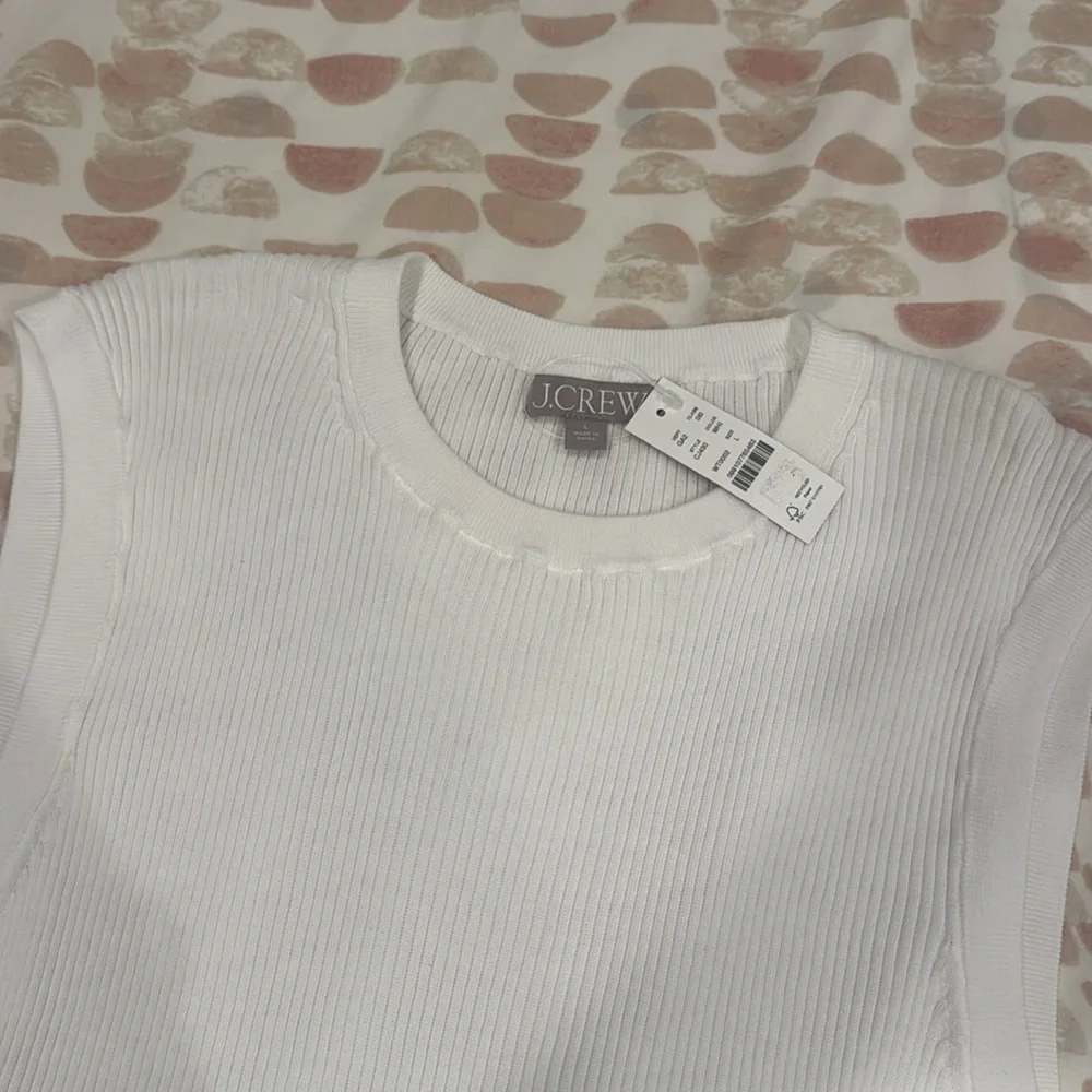 J. Crew Ruffle Trim Ribbed Tank *NWT* - Picture 6 of 7